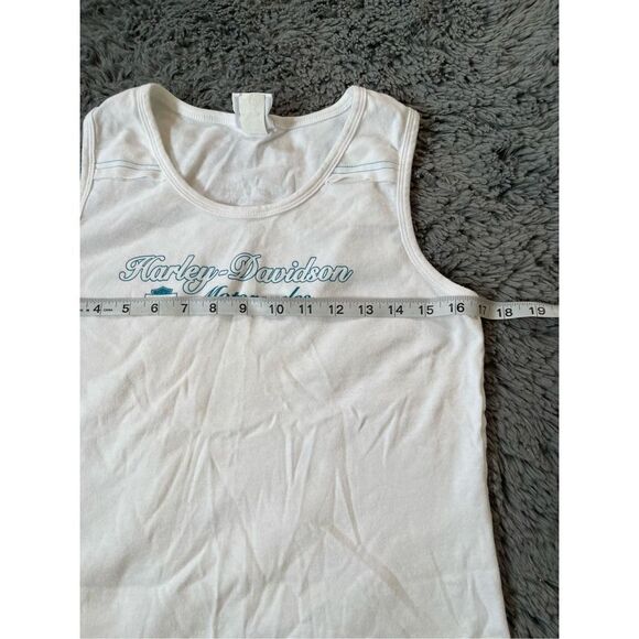 Harley‎ Davidson Y2k white graphic tank size large - Picture 7 of 9
